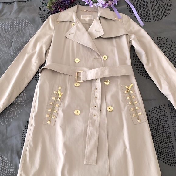 MICHAEL Michael Kors Jackets & Blazers - Michael Michael Kors Brand New Woman Tan Trench Coat